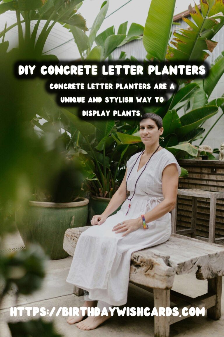 How to Make DIY Concrete Letter Planters: A Step-by-Step Guide