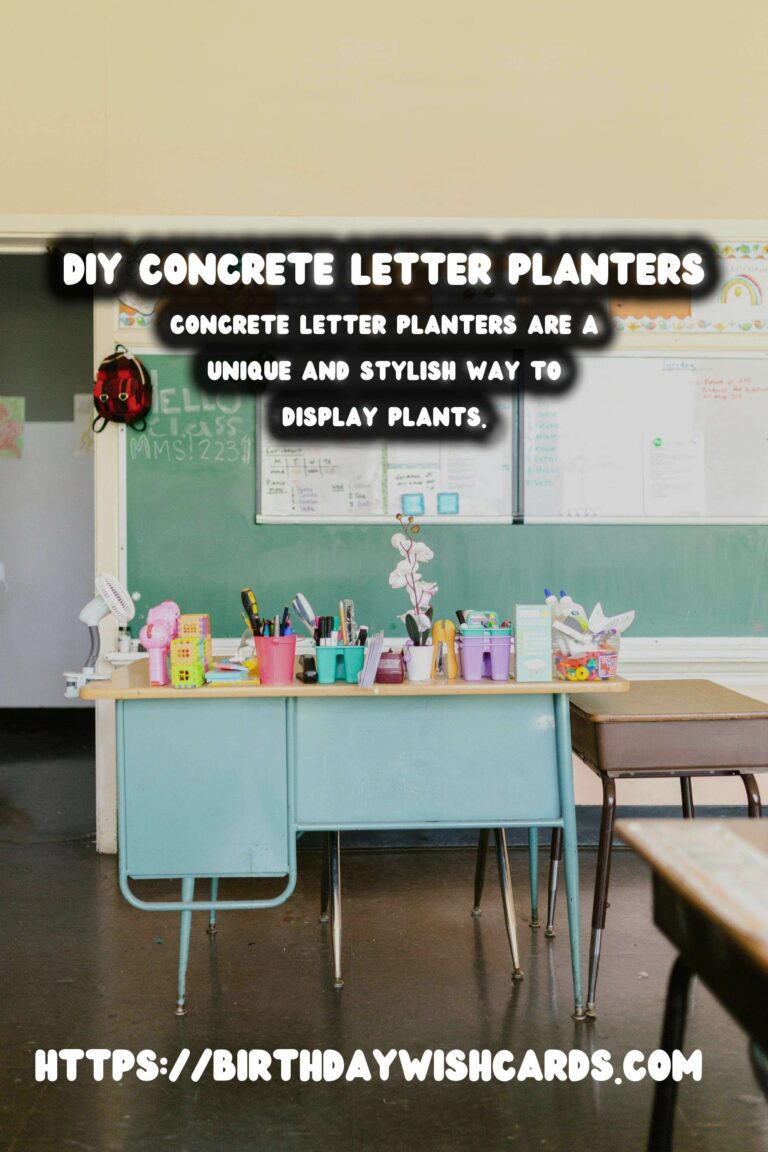 How to Make DIY Concrete Letter Planters: A Step-by-Step Guide