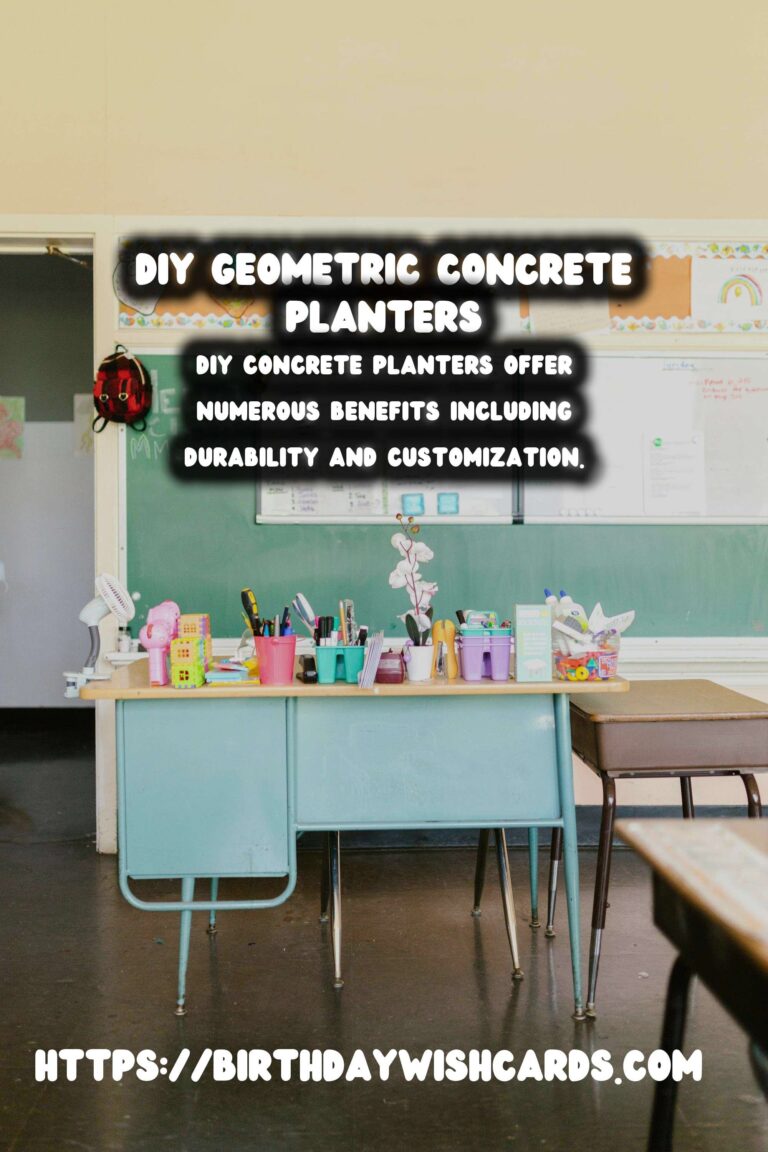 How to Make DIY Concrete Planters with Geometric Shapes