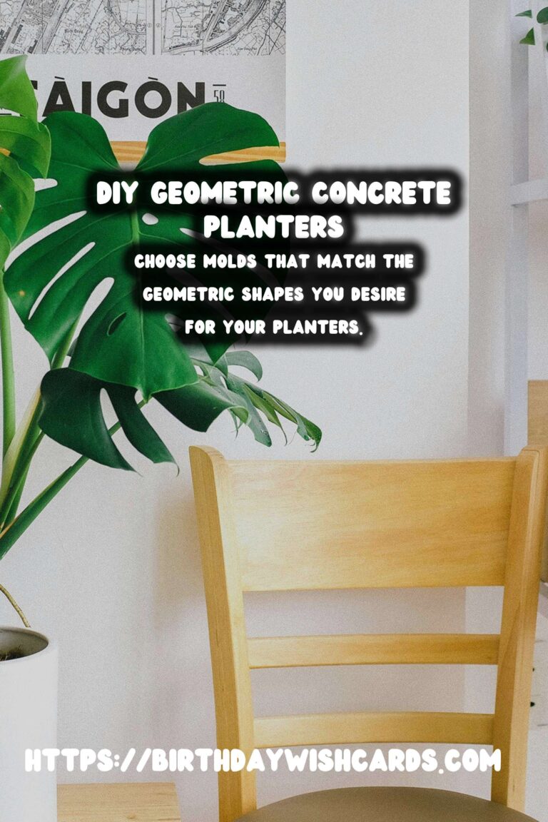 How to Make DIY Concrete Planters with Geometric Shapes