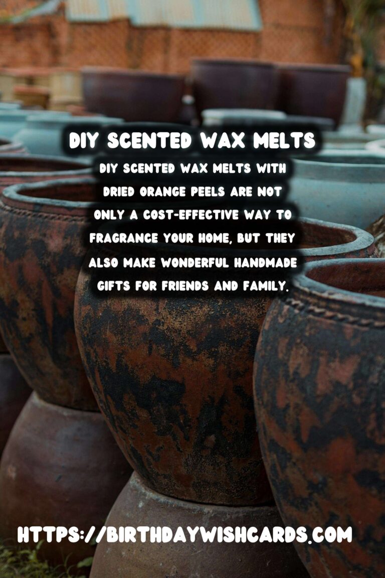 How to Make DIY Scented Wax Melts with Dried Orange Peels