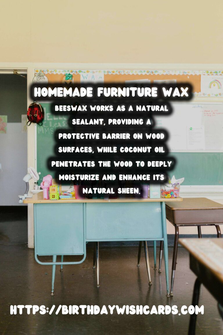 How to Make Homemade Furniture Wax with Beeswax and Coconut Oil