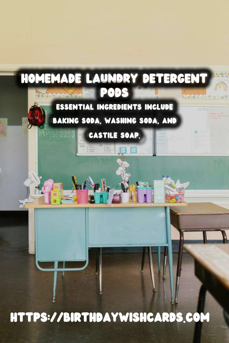How to Make Homemade Laundry Detergent Pods for Clean Clothes