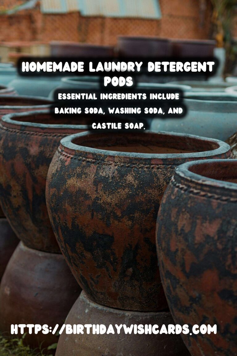 How to Make Homemade Laundry Detergent Pods for Clean Clothes