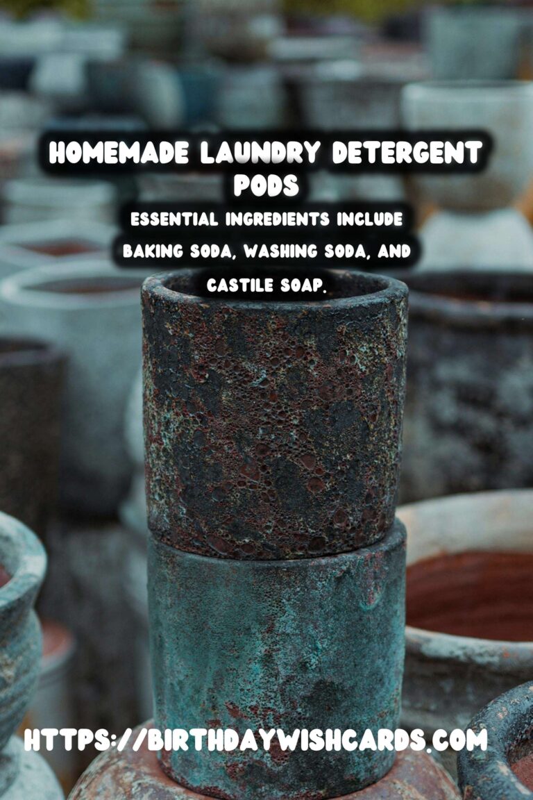 How to Make Homemade Laundry Detergent Pods for Clean Clothes