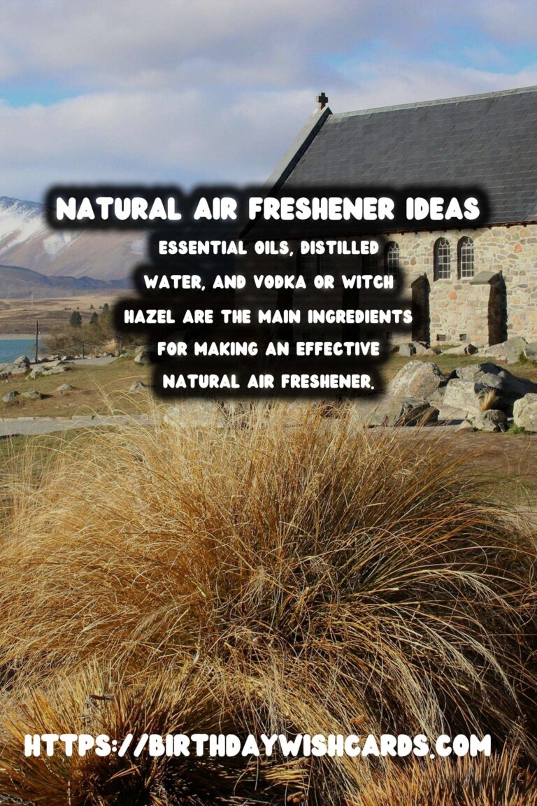 How to Make Homemade Natural Air Fresheners