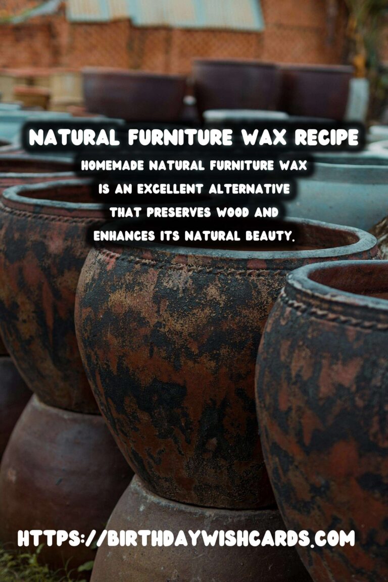 How to Make Homemade Natural Furniture Wax for Shiny Surfaces