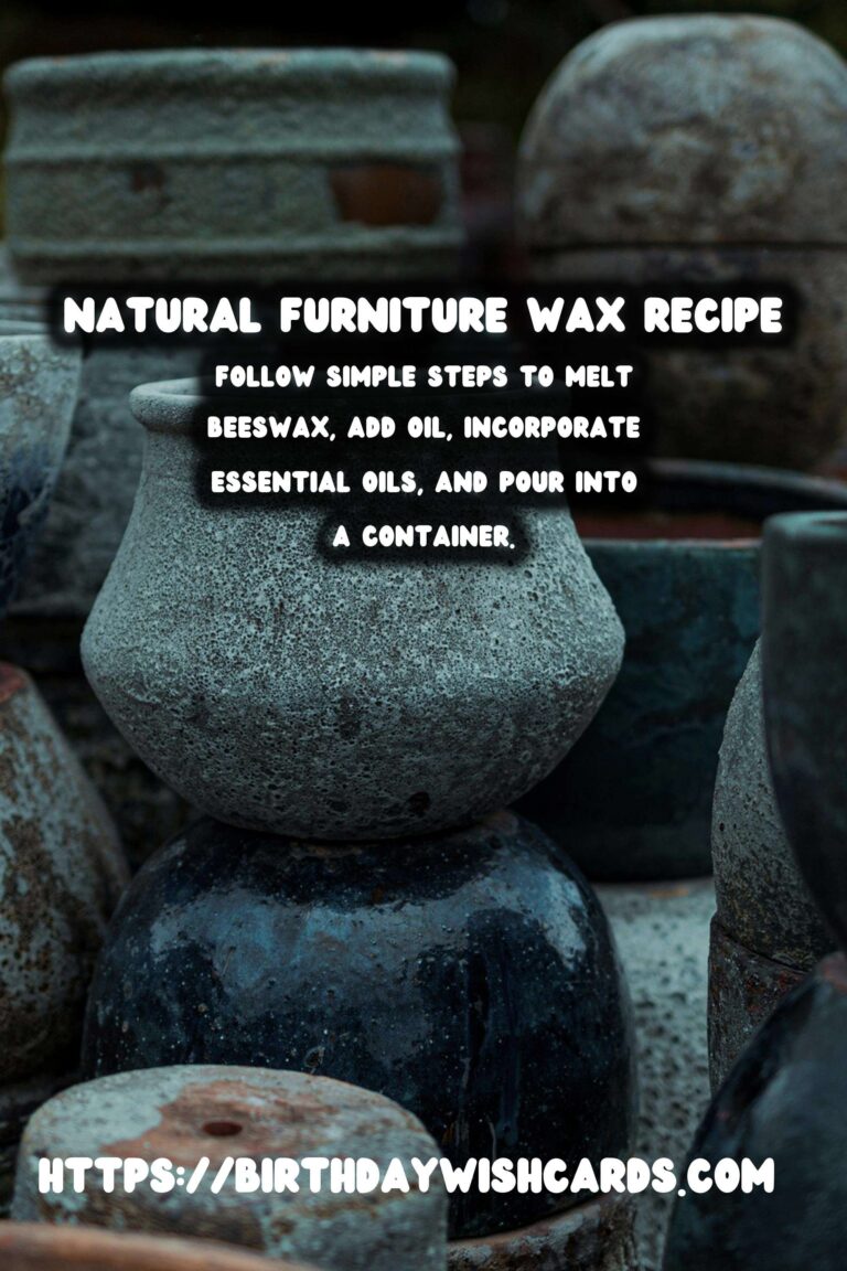 How to Make Homemade Natural Furniture Wax for Shiny Surfaces