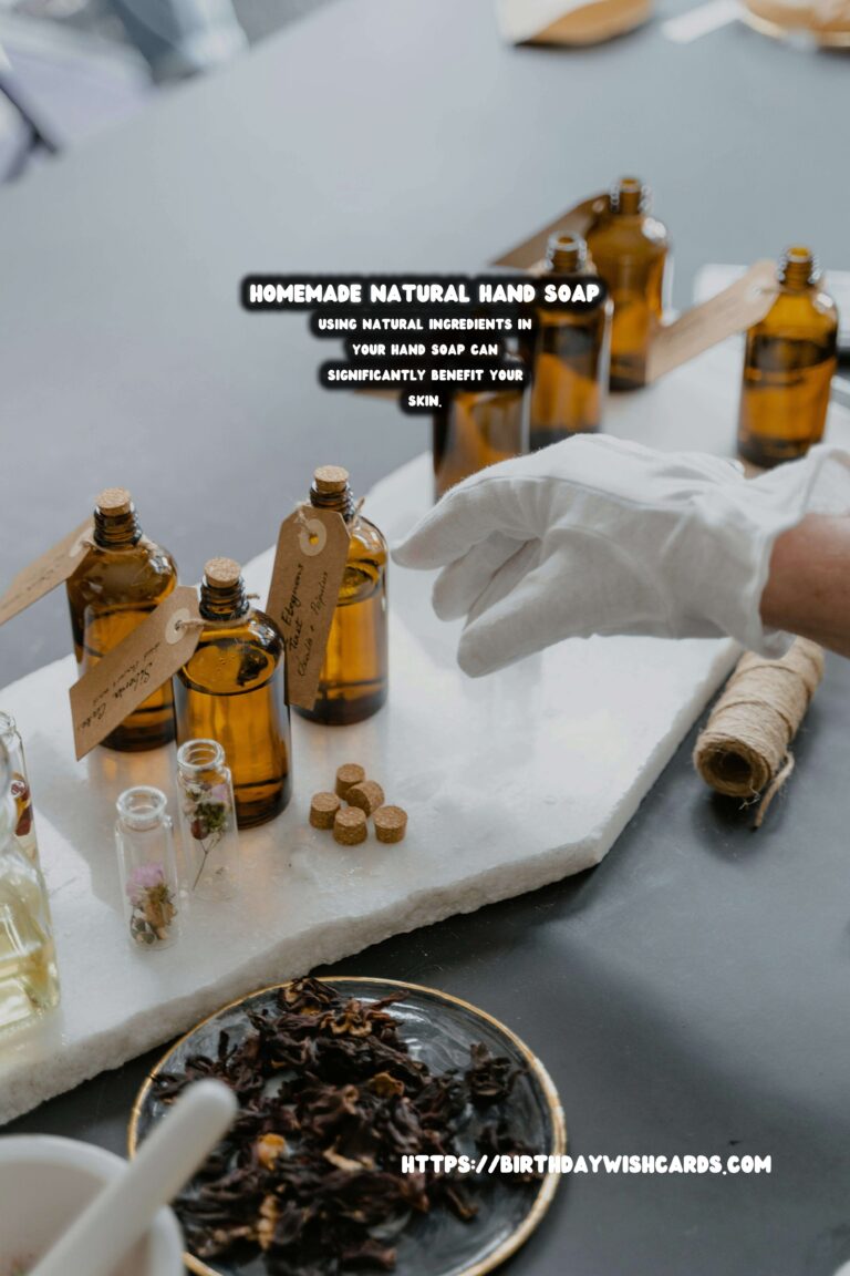 How to Make Homemade Natural Hand Soap for Healthier Skin