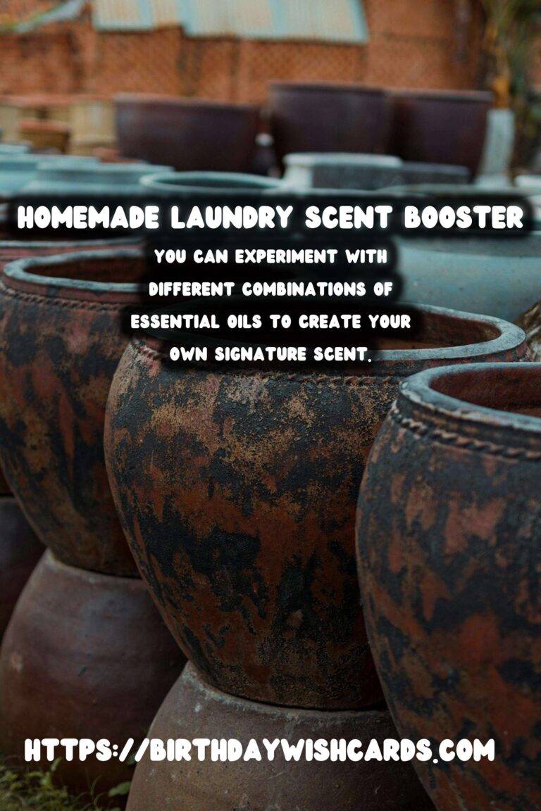 How to Make Your Own Homemade Laundry Scent Booster