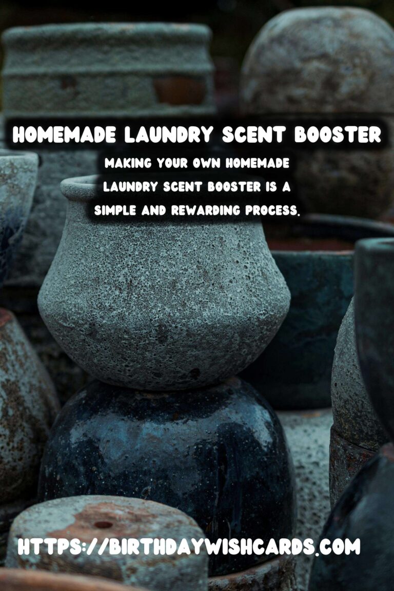 How to Make Your Own Homemade Laundry Scent Booster