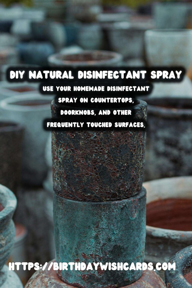 How to Make Your Own Homemade Natural Disinfectant Spray