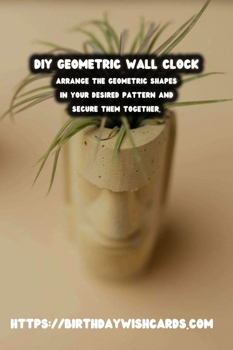 How to Make a DIY Geometric Wall Clock from Cardboard
