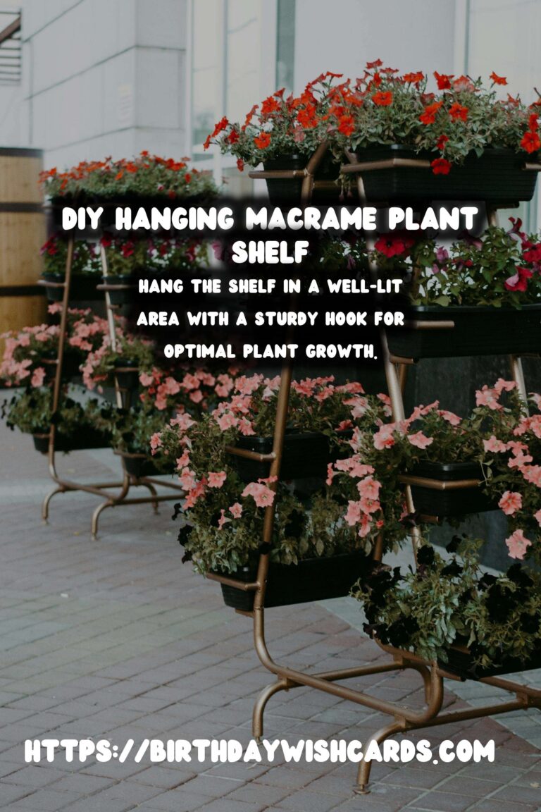 How to Make a DIY Hanging Macrame Plant Shelf
