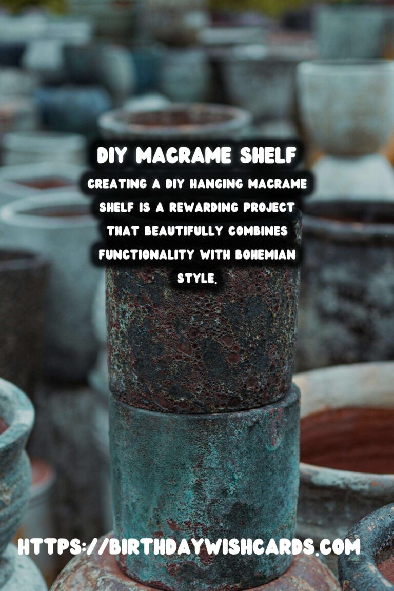 How to Make a DIY Hanging Macrame Shelf: A Step-by-Step Guide