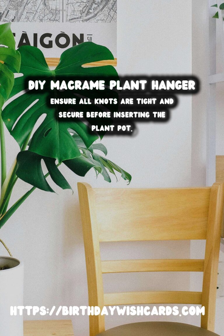 How to Make a DIY Macrame Plant Hanger with Wooden Beads