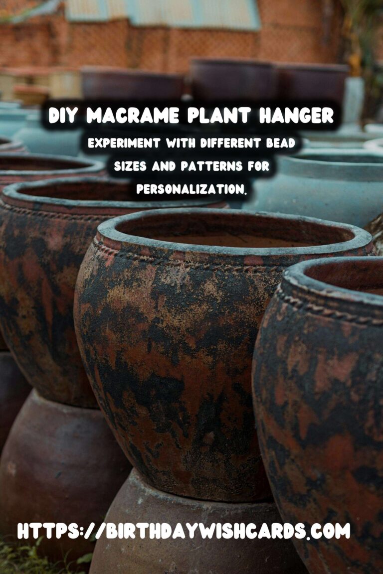 How to Make a DIY Macrame Plant Hanger with Wooden Beads