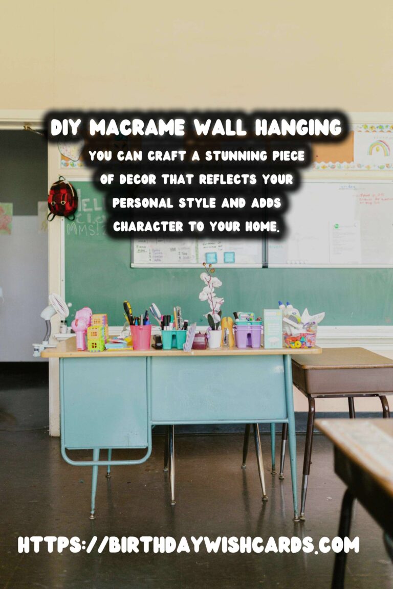 How to Make a DIY Macrame Wall Hanging with Driftwood