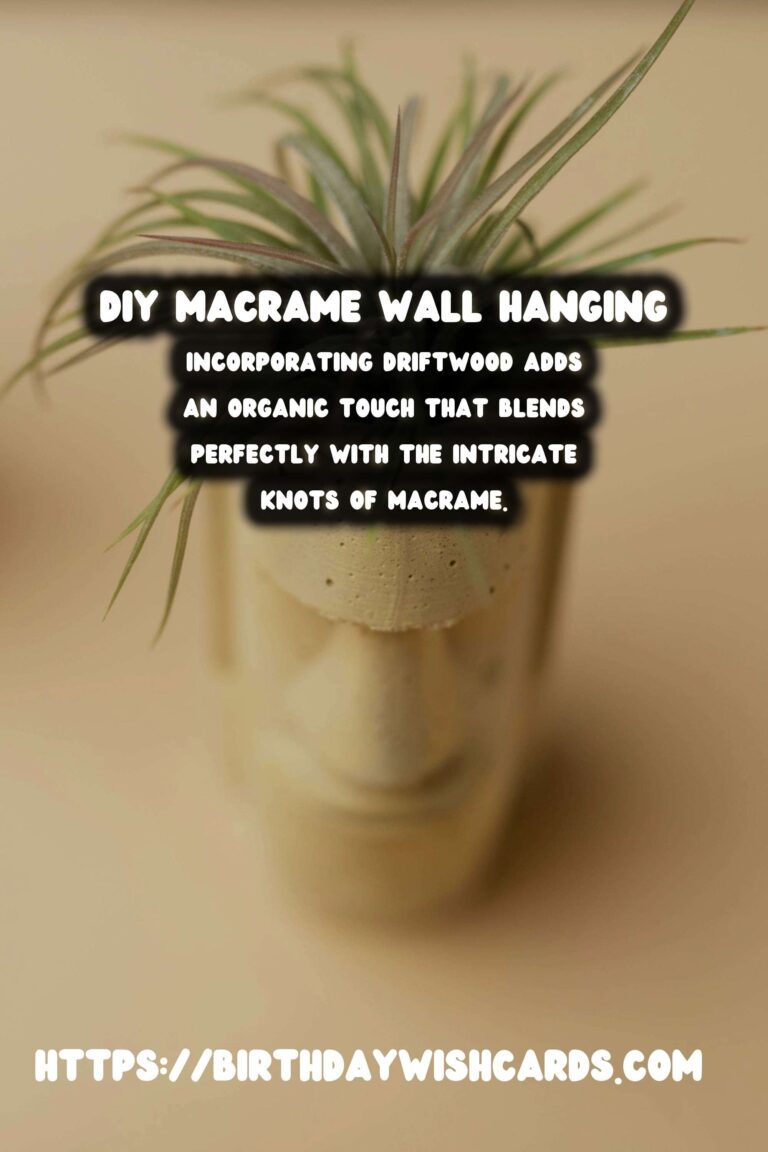 How to Make a DIY Macrame Wall Hanging with Driftwood