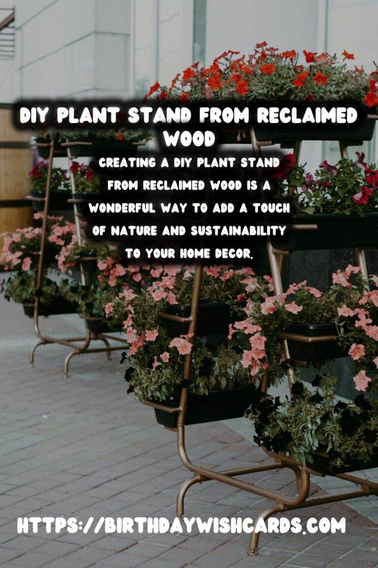 How to Make a DIY Plant Stand from Reclaimed Wood