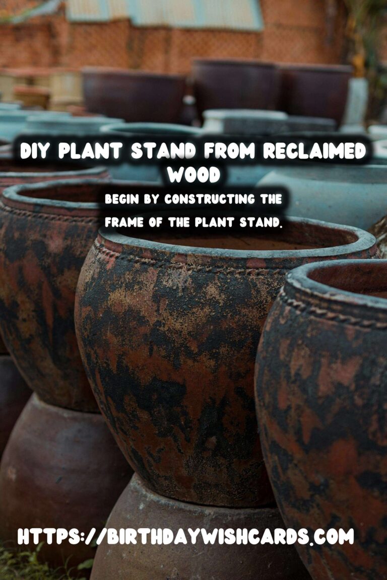 How to Make a DIY Plant Stand from Reclaimed Wood