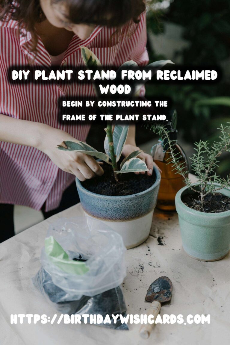 How to Make a DIY Plant Stand from Reclaimed Wood