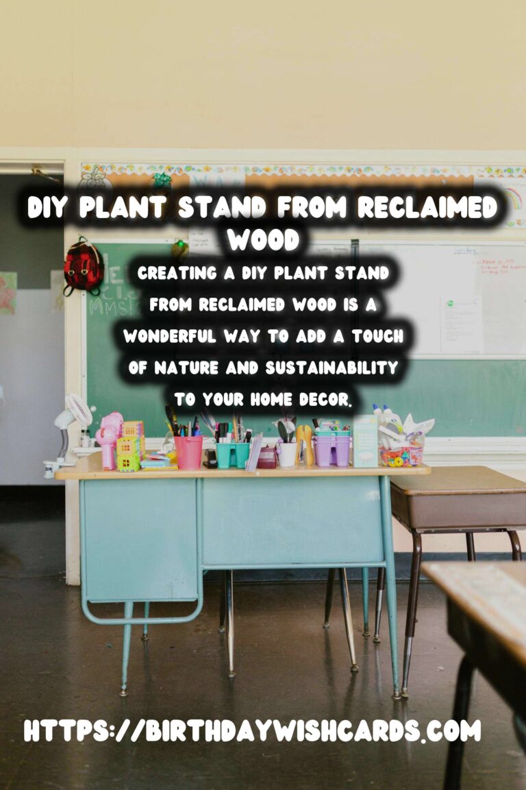 How to Make a DIY Plant Stand from Reclaimed Wood
