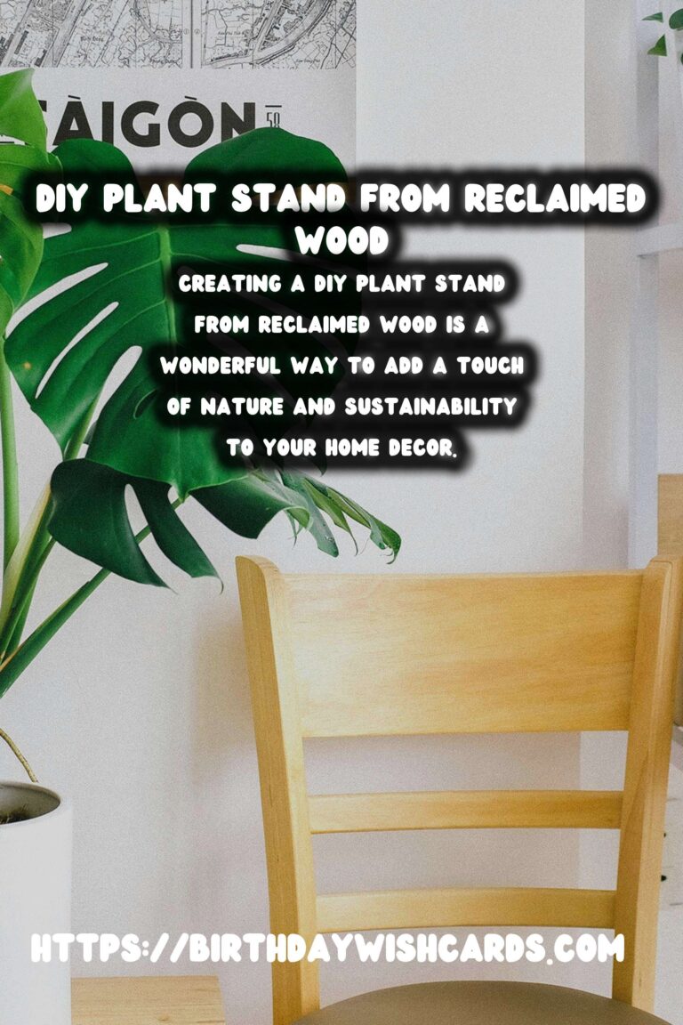 How to Make a DIY Plant Stand from Reclaimed Wood