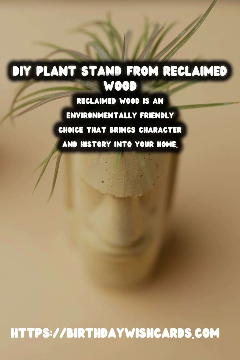 How to Make a DIY Plant Stand from Reclaimed Wood