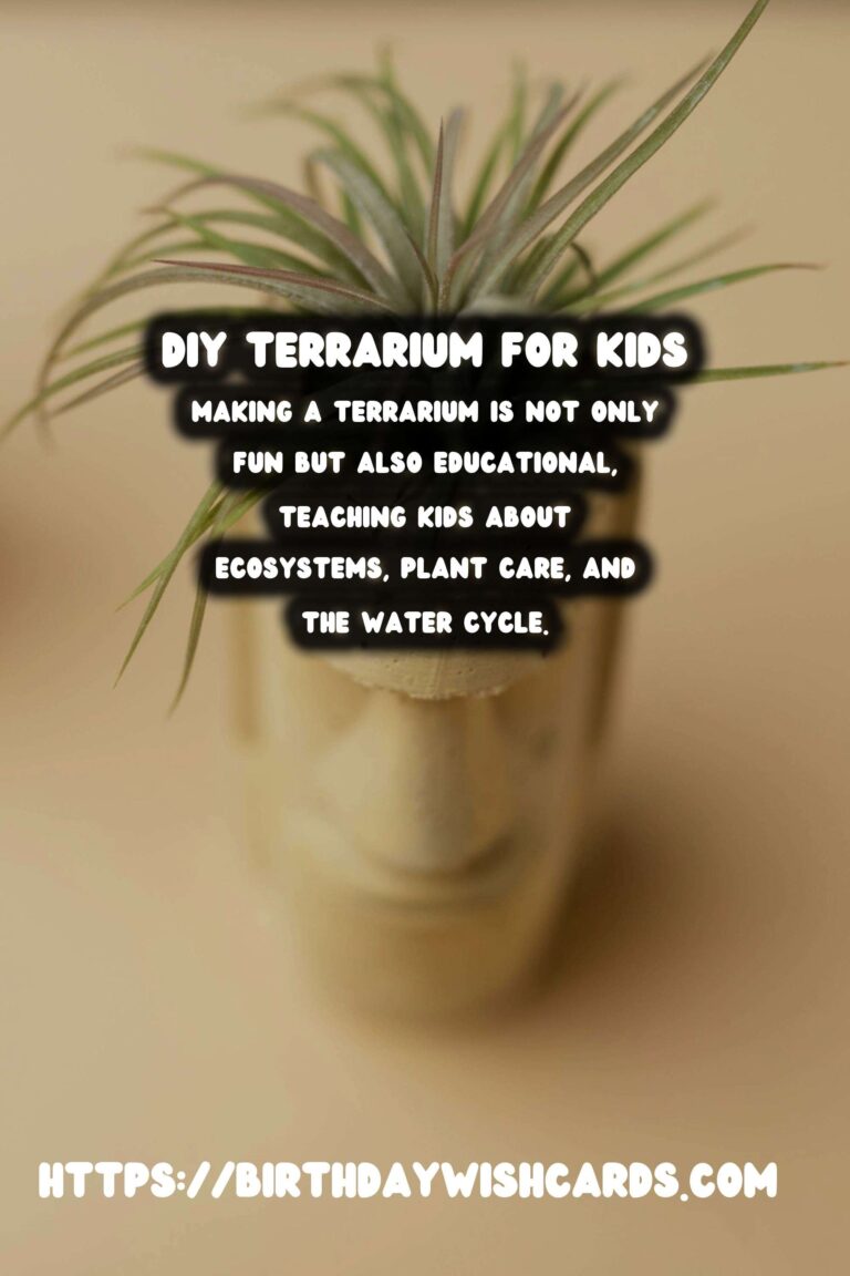 How to Make a DIY Terrarium for Kids: A Fun and Educational Project
