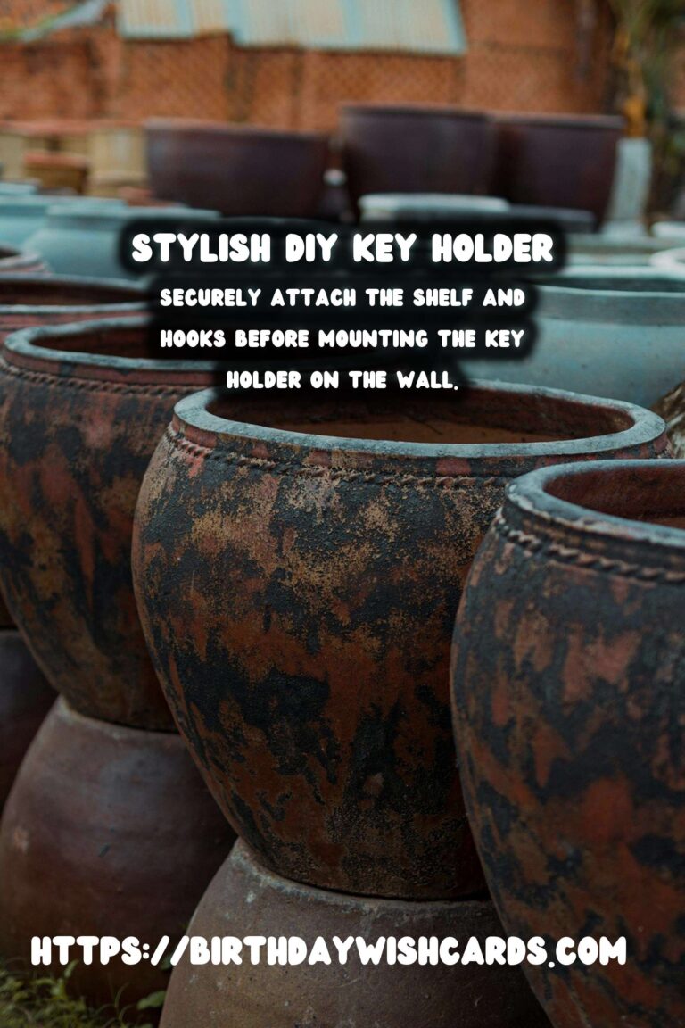 How to Make a DIY Wall Mounted Key Holder with Shelf