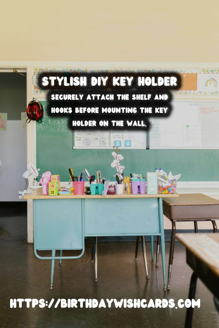 How to Make a DIY Wall Mounted Key Holder with Shelf