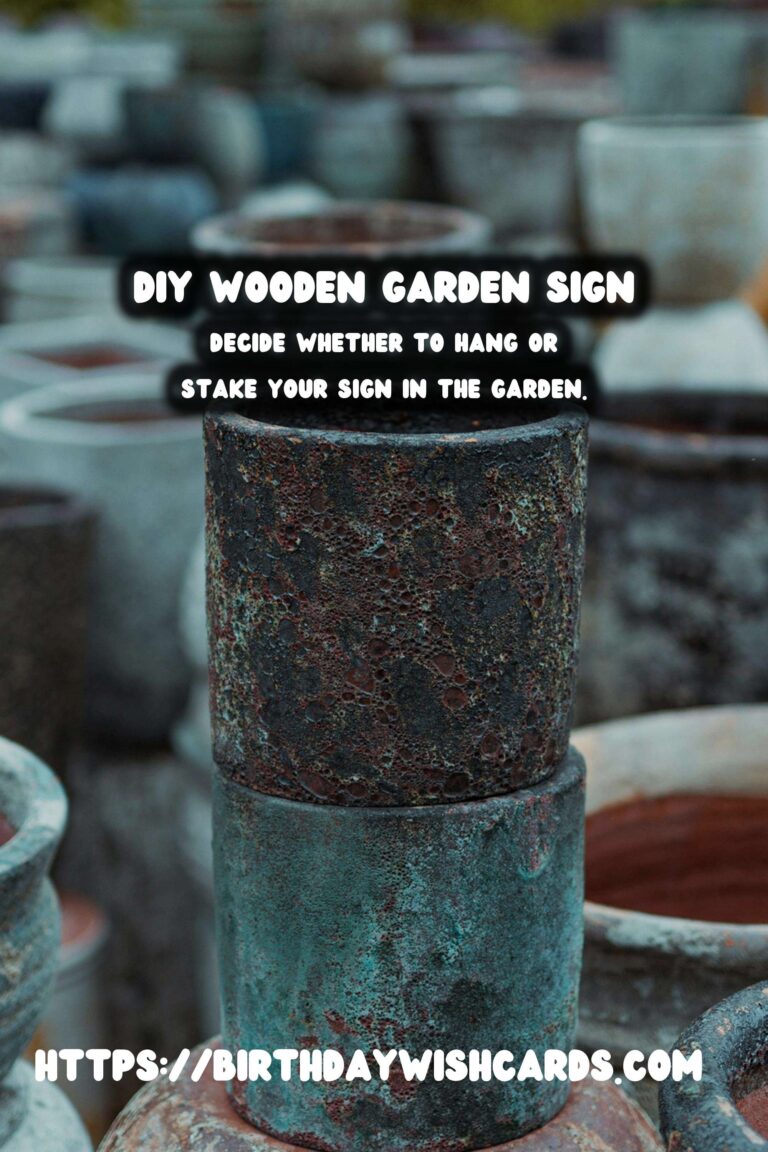 How to Make a DIY Wooden Garden Sign for Your Backyard