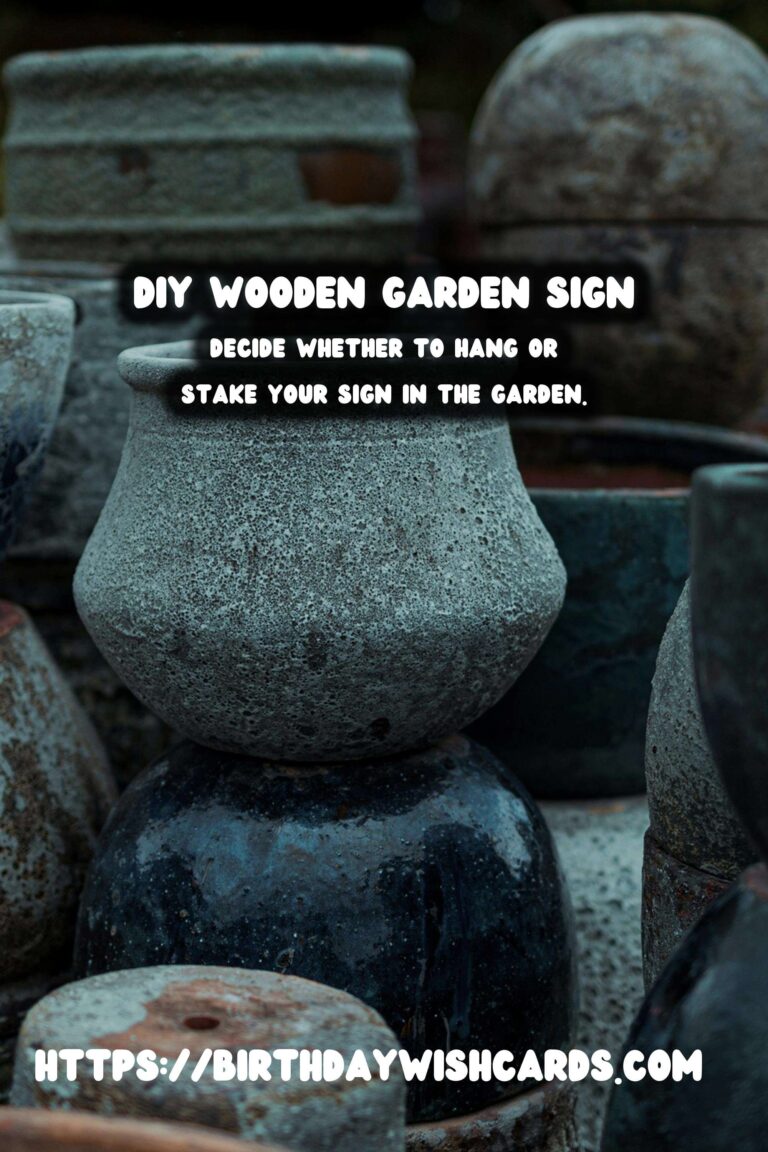 How to Make a DIY Wooden Garden Sign for Your Backyard