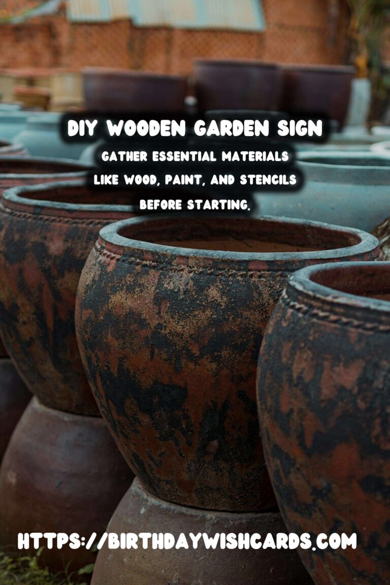 How to Make a DIY Wooden Garden Sign for Your Backyard