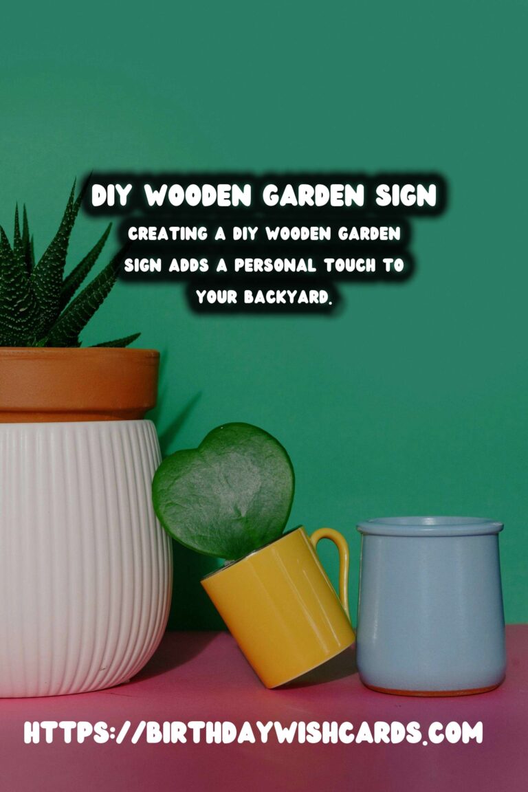 How to Make a DIY Wooden Garden Sign for Your Backyard