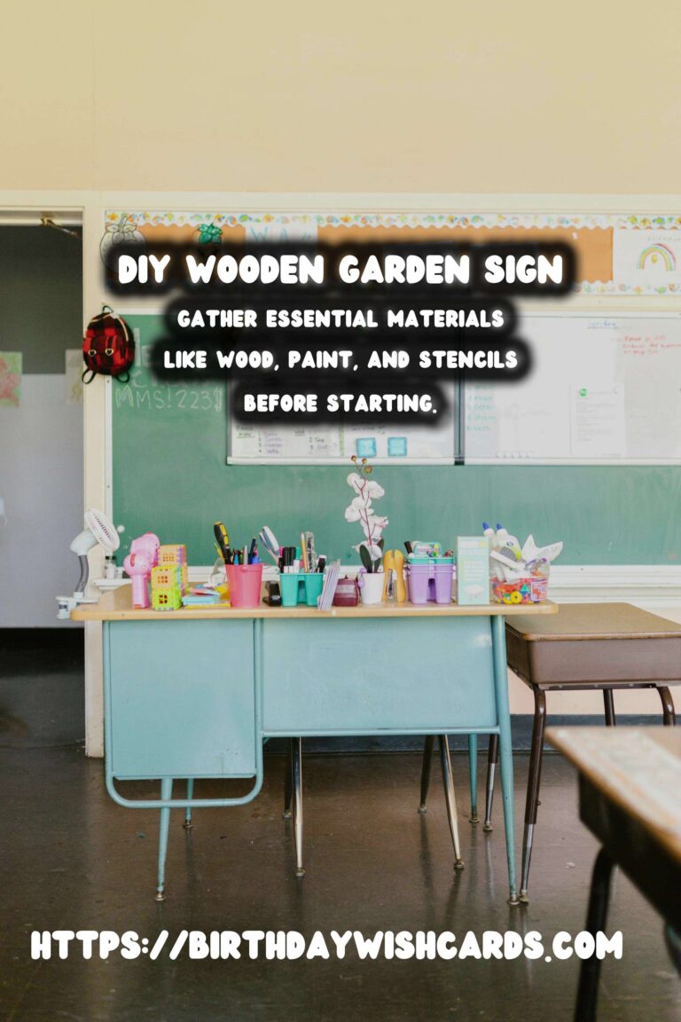 How to Make a DIY Wooden Garden Sign for Your Backyard