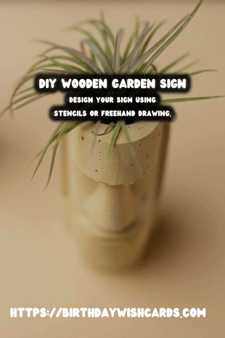 How to Make a DIY Wooden Garden Sign for Your Backyard
