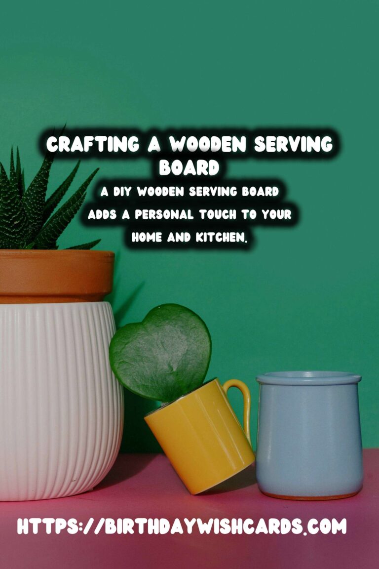 How to Make a DIY Wooden Serving Board with Handles