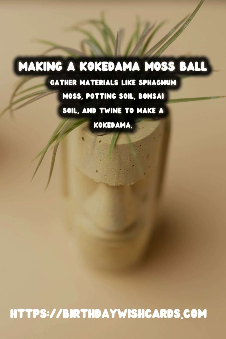 How to Make a Kokedama Moss Ball: A Step-by-Step Guide