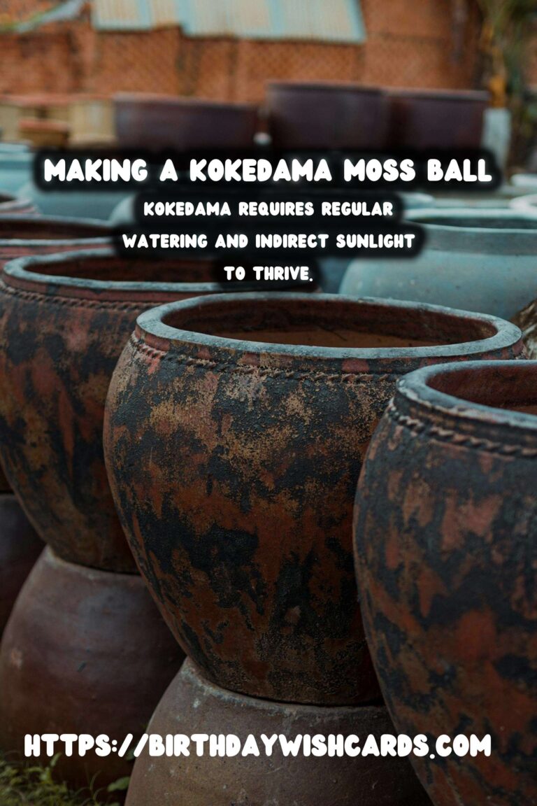 How to Make a Kokedama Moss Ball: A Step-by-Step Guide