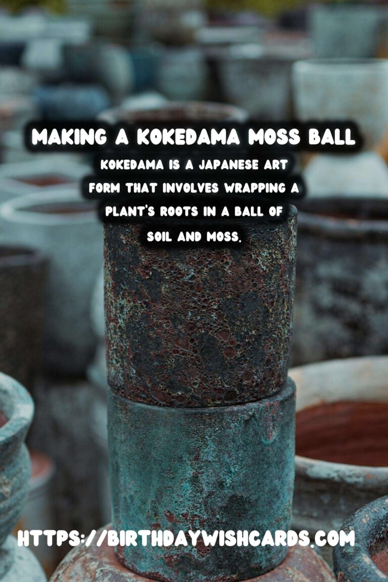 How to Make a Kokedama Moss Ball: A Step-by-Step Guide