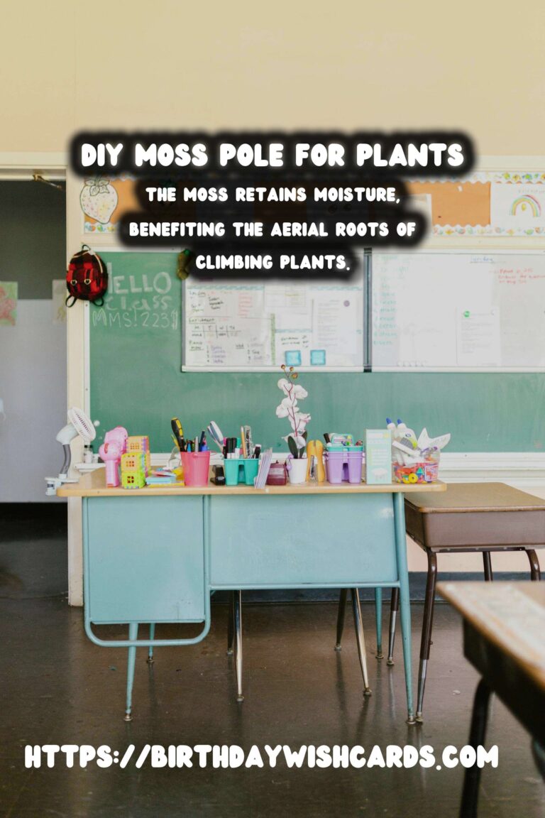 How to Make a Moss Pole for Climbing Plants: A Step-by-Step Guide