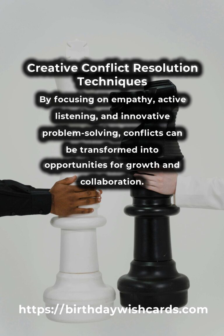 How to Master Creative Conflict Resolution for Effective Outcomes