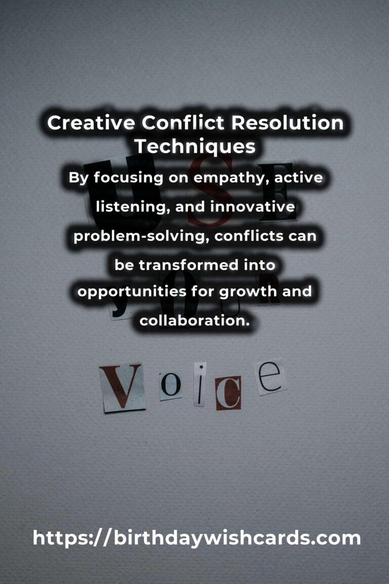 How to Master Creative Conflict Resolution for Effective Outcomes