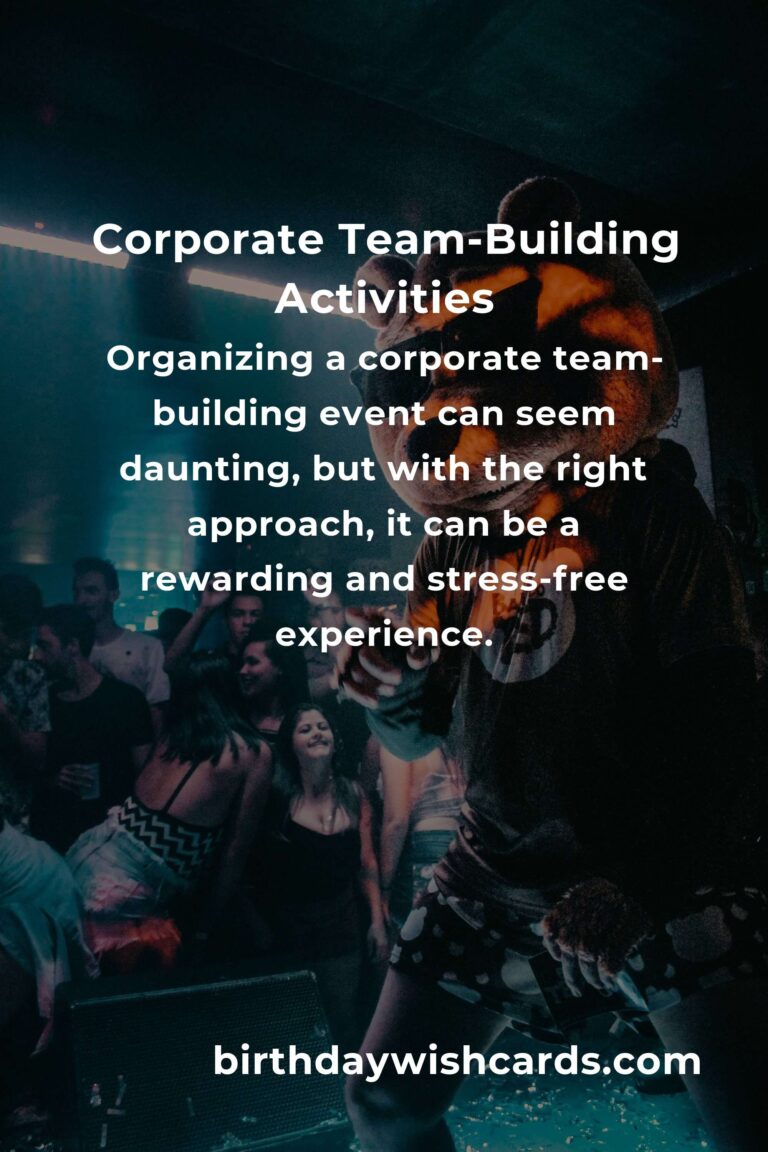 How to Plan a Corporate Team-Building Event with Ease
