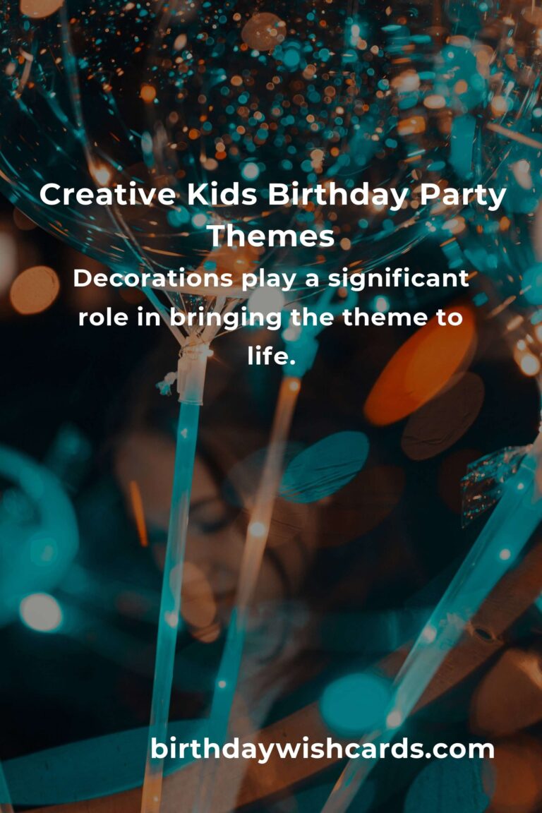 How to Plan a Kids’ Birthday Party with Fun Themes