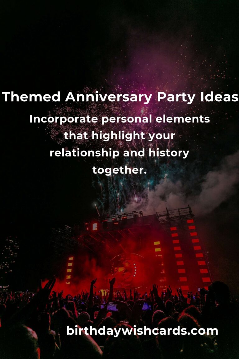 How to Plan a Themed Wedding Anniversary Party That Will Wow Your Guests