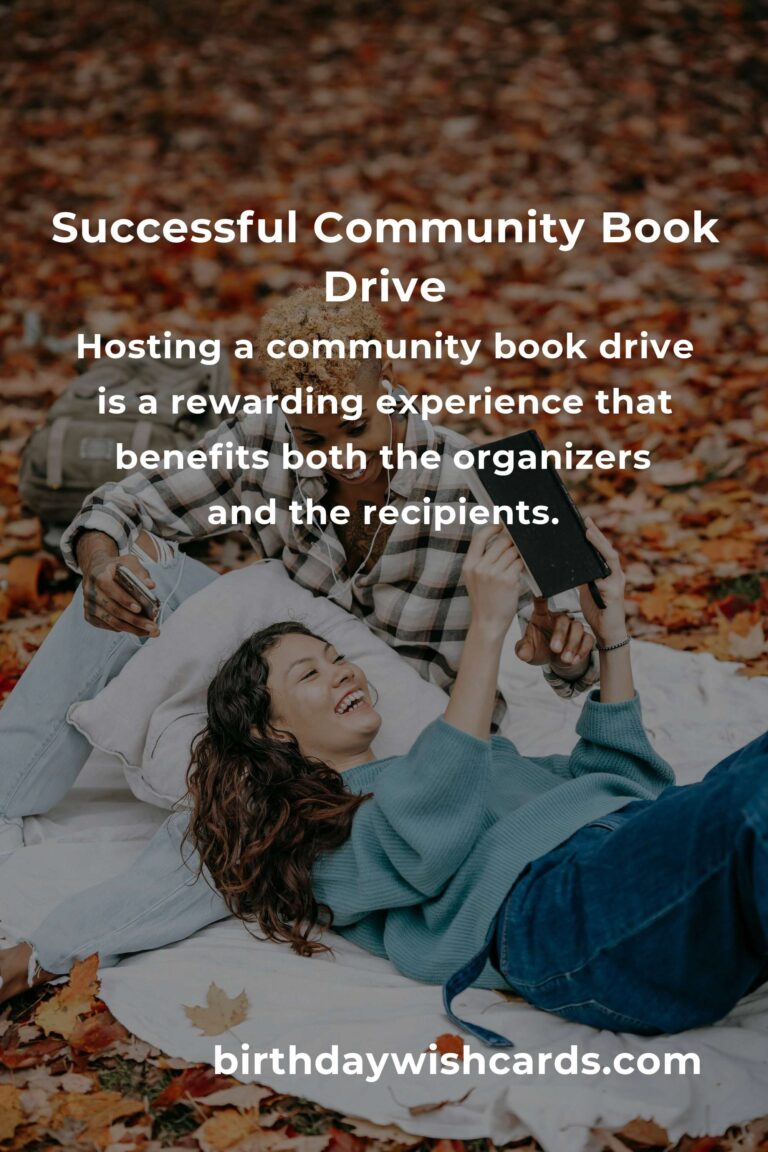 How to Successfully Host a Community Book Drive: Tips and Ideas