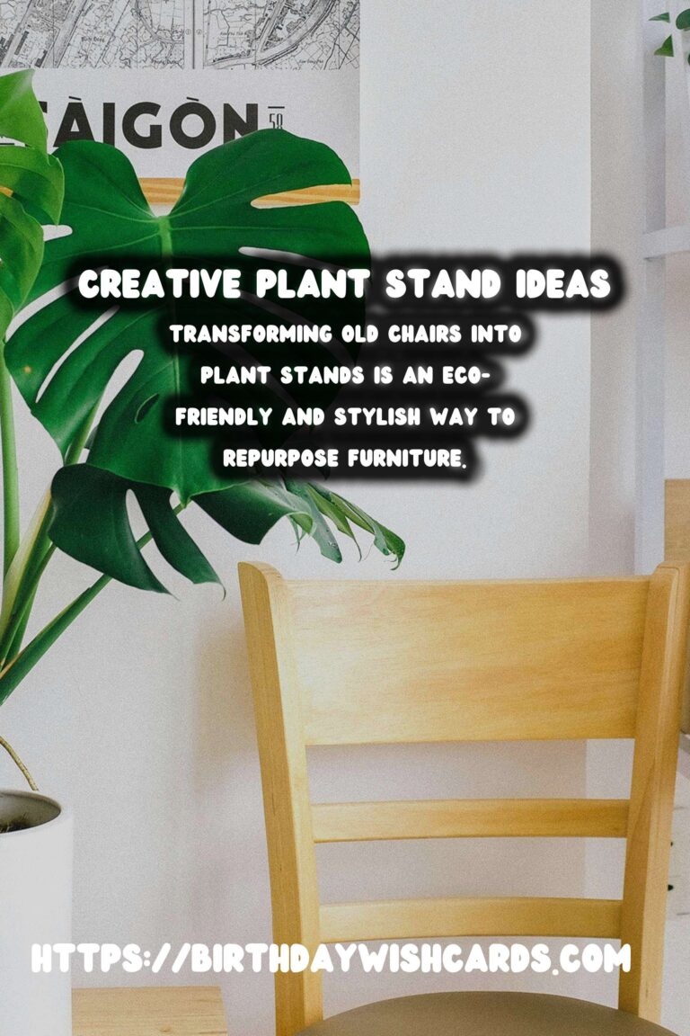 How to Transform Old Chairs into Stylish Plant Stands